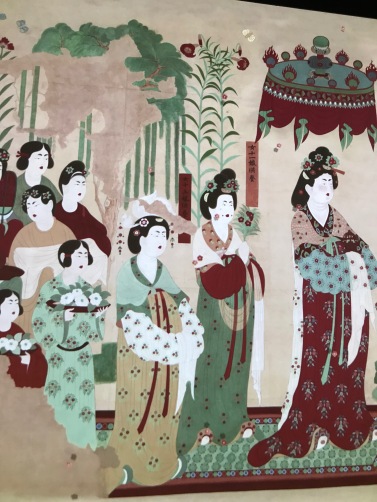 Cave 130 - Lady Wand de Taiyuan en priere - Tang Dynastie - reconstitution - copie par Duan Wenjie